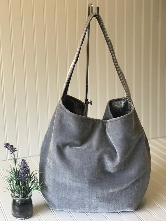 velvet hobo bag