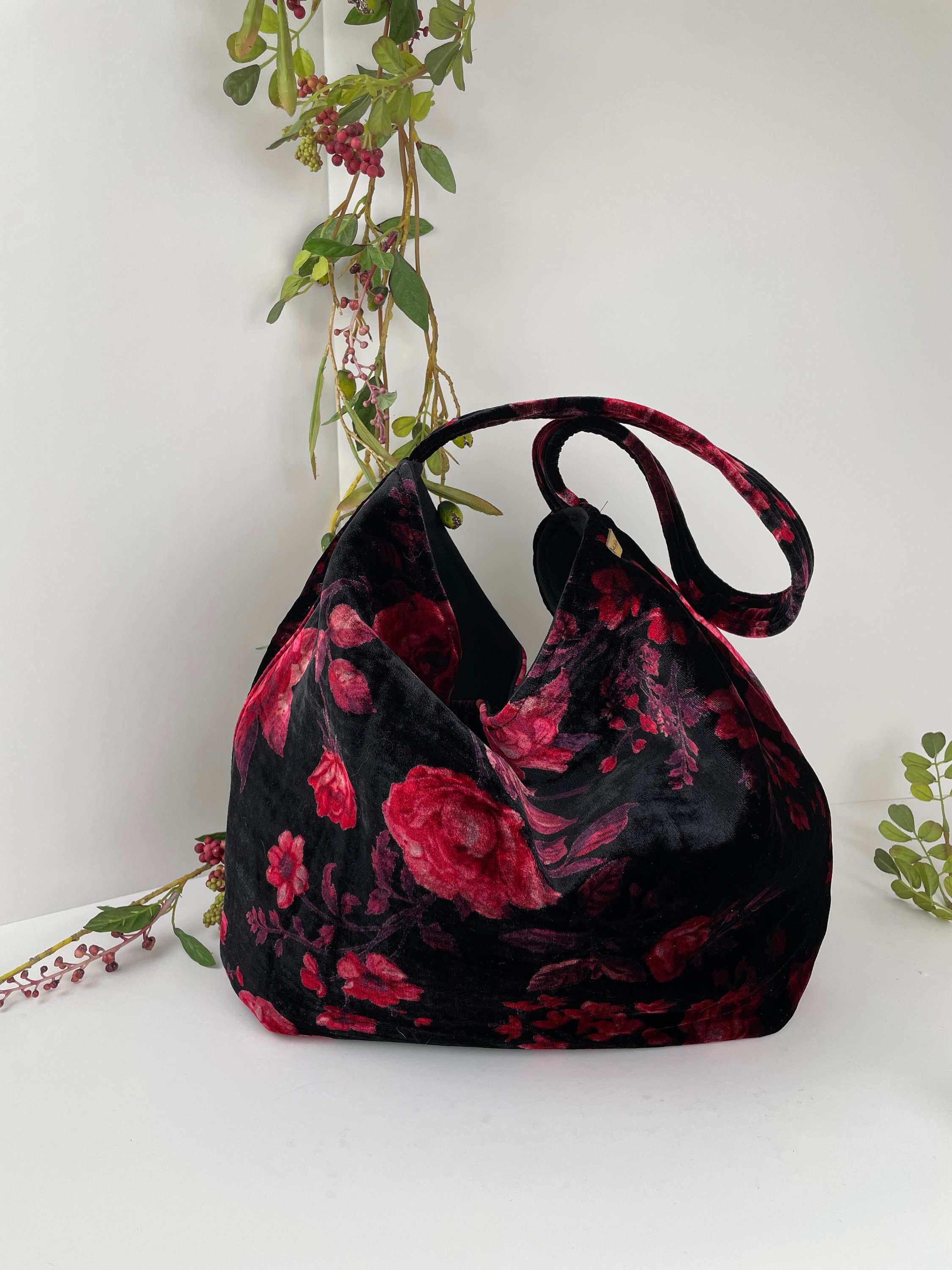 Red Hobo Bag Etsy