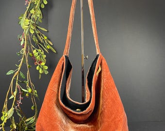 Retro Tassel Hobo Velvet Shoulder Bag