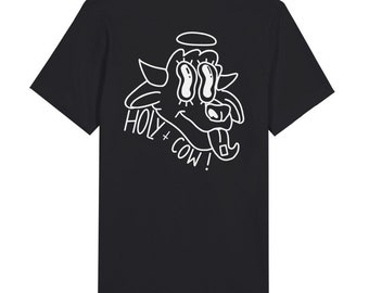 Holy Cow camiseta premium unisex con cuello redondo invertida