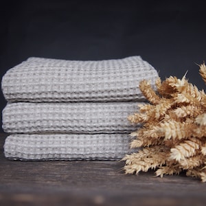 Linen Bath Towel, Linen, CottonTowel, Natural Grey Linen Towel, Linen Gift