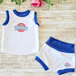 roupa para esmagar bolo do bebê no Space Jam, camiseta de aniversário de 1 ano do Space Jam, festa de aniversário do Space Jam, camiseta de festa do Space Jam, camiseta do esquadrão Toon, bebê Toon