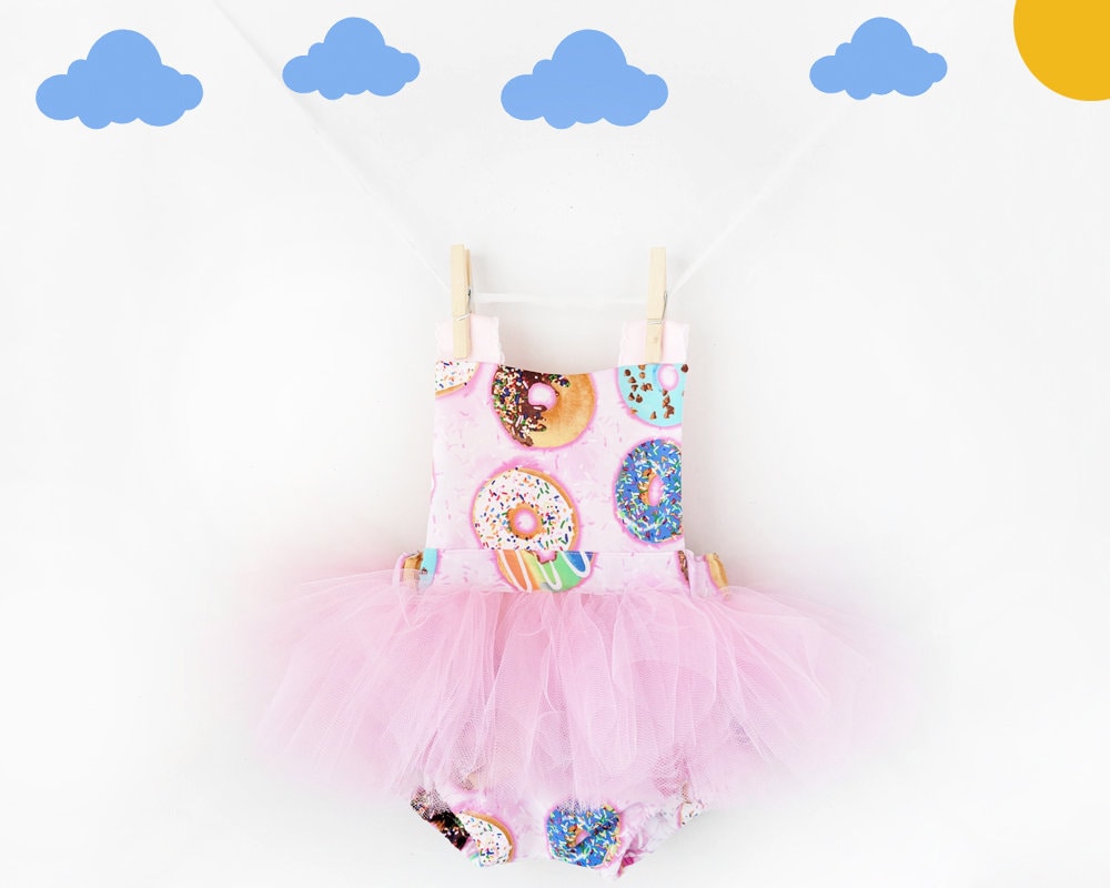 sweet one cake smash outfit girl, Donut 1st birthday, donut cake smash girl, donut grow up romper, donut romper, sweet one birthday girl