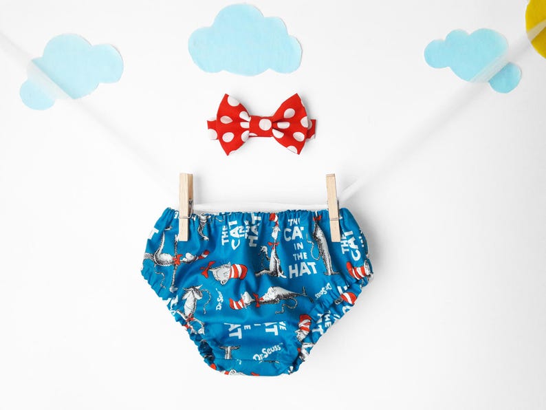 Dr. Seuss cake smash outfit Cat In The Hat cake smash first Etsy