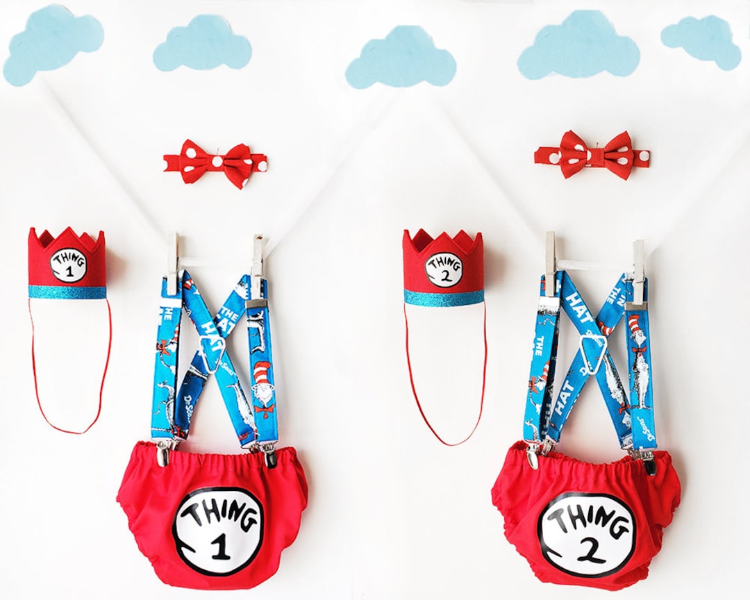 Thing 1 and thing 2 birthday outfits discount