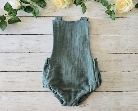 Tutina verde per neonato con torta smash, tutina verde con doppia