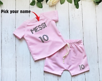 It's about the get messi, baby soccer Miami outfit, Leo 10, socker Miami baby jersey, pink soccer Kids shirt, Soccer Birthday Gift