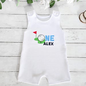 Hole in One First Birthday, Baby Golf Outfit, Hole in One Birthday, Baby Golf, Golf First Birthday, Baby Boy Golf Outfit, golf cake smash