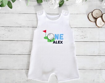 Hole in One First Birthday, Baby Golf Outfit, Hole in One Birthday, Baby Golf, Golf First Birthday, Baby Boy Golf Outfit, golf cake smash