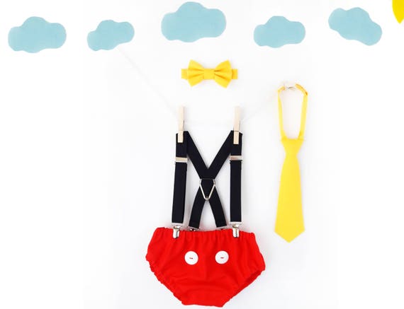 mickey mouse cake smash outfit