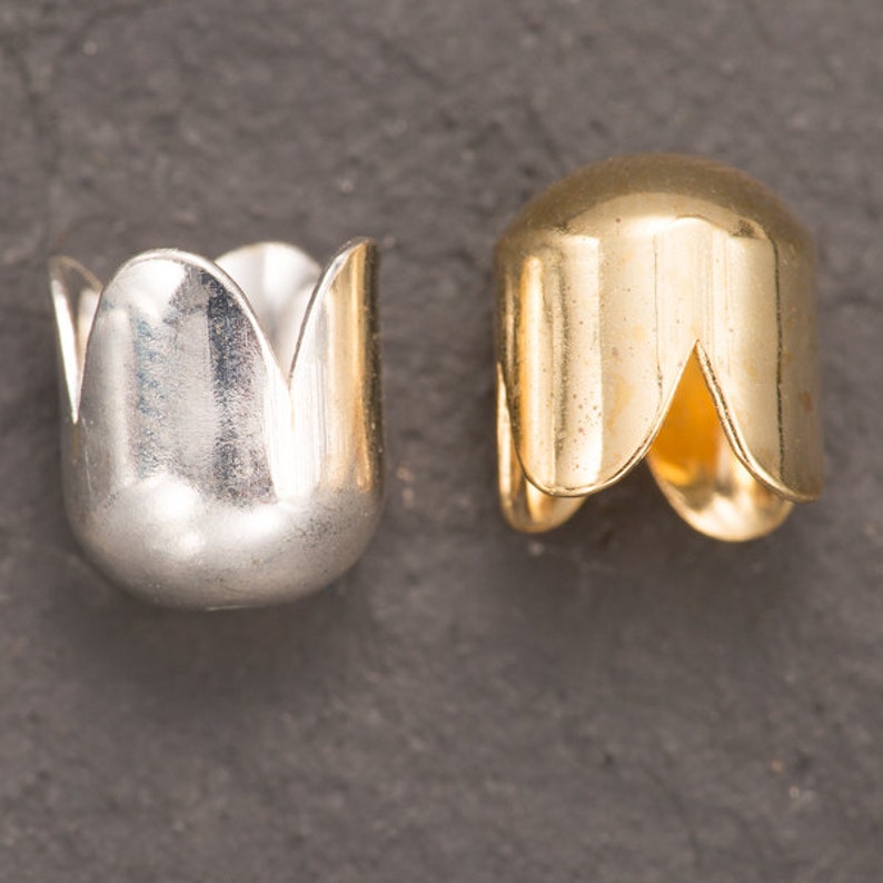 20 bead cups gold plated cup jewellery making beading Etsy