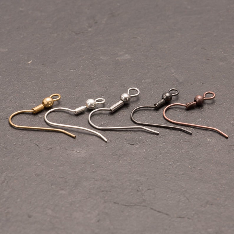 Fish Hook Earring Findings Fish Hooks Pierced Ear Earring Etsy