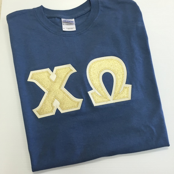 Sorority Greek Letter Shirt Indigo Blue Gildan Etsy