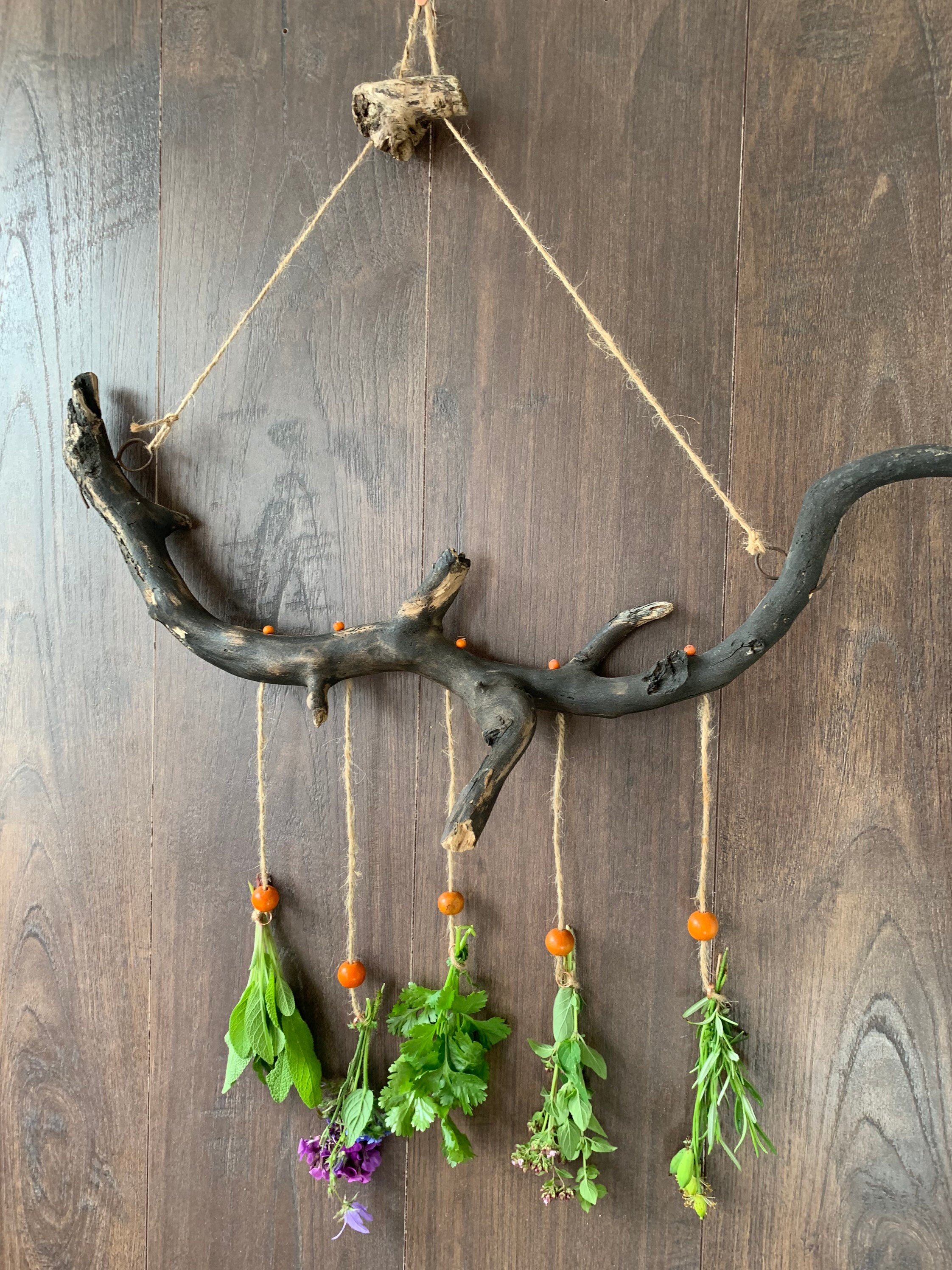 Herb drying rack/dried flower rack /rustic herb drier/flower Etsy