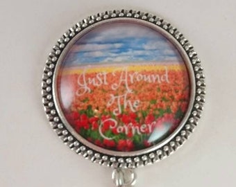 Just Around The Corner JW Convention badge card holder with magnetic attachment, JW.org, JW gifts, Jw items, baptism gift