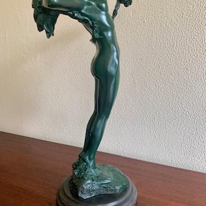 Bronze Sculpture Statue Woman - The Vine - Harriet Frishmuth - Signed- Handmade