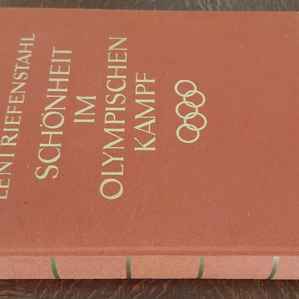 Leni Riefenstahl Schönheit im Olympischen Kampf First Edition Gift for famous photographer Emil Otto Hoppé with text Rare !