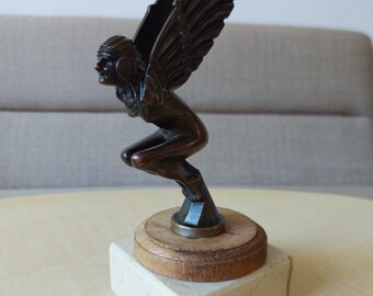 CAPOT MASCOTTE AIGLE AILÉ ORNEMENT CAPUCHON RADIATEUR BOYCE O MÈTRE RAT ROD années 1920 1930 EUR