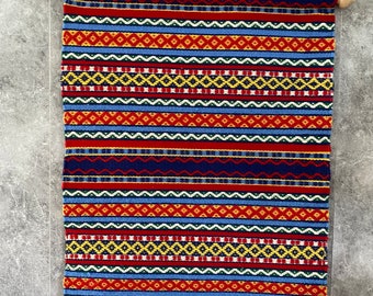 Swedish Woven Wall Tapestry Scandinavian multicolour woll handicrafted Walldecor Mcm scandinavian design