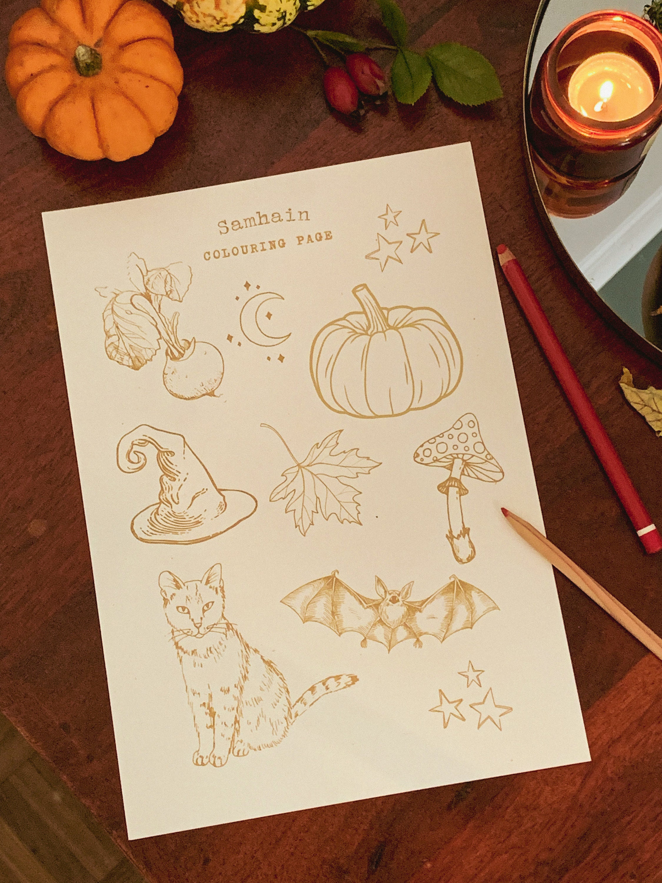 Samhain Printable, Pagan Sabbat Rituals Grimoire Digital Download Book ...