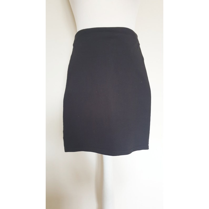 90s skirt Vintage skirt Vintage clothing Bodycon skirt Ladies skirt UK 8 Vintage 90s Black Stud Bodycon Skirt Womens skirt