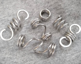 Aluminum Dreadlock Beads Set: Hair Braid Accessories (8mm, 10mm)
