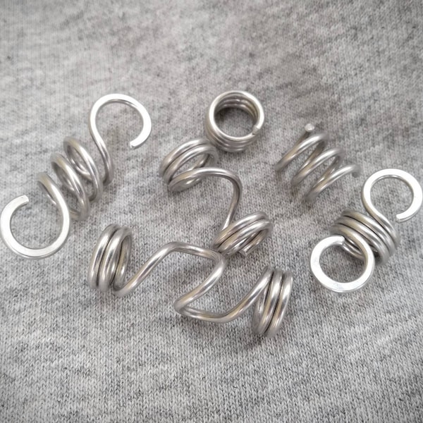 Aluminum Dreadlock Beads Set: Hair Braid Accessories (8mm, 10mm)