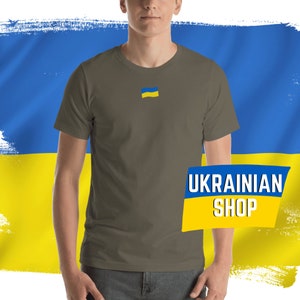 Zelensky stijl Oekraïne vlag shirt Oekraïense vlag Unisex T-shirt