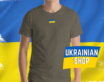 Zelensky Style Ukraine Flag Shirt Ukrainian Flag Unisex Tee
