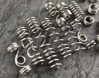 Aluminum Dreadlock Beads Set: Minimalist Hair Braid Jewelry