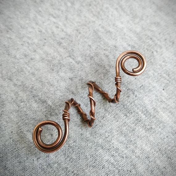 metal hair bead braid beads copper dreadlock beads boho hair jewelry for braids dreadlock accessories Loc jewelry lava dread beads