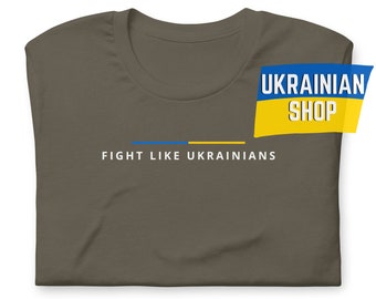 Fight Like Ukrainians Shirt Ukrainian President Zelenskyy Speech T-Shirt Unisex Men's Tee Bella