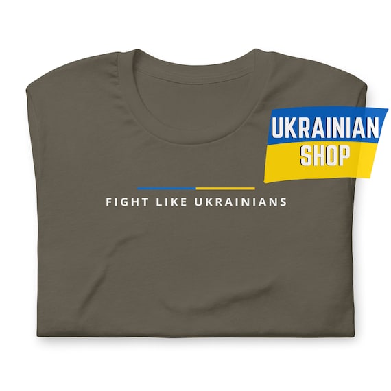Fight Like Ukrainians Zelensky Camiseta De Hombre