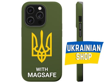 Ukrainian Tryzub MagSafe Tough Case iPhone 13 14 Pro Max