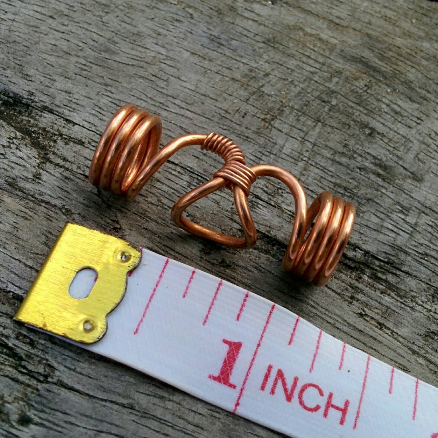 Copper Dreadlock Bead: Boho Braid/loc Hair Jewelry - Etsy display picture 1