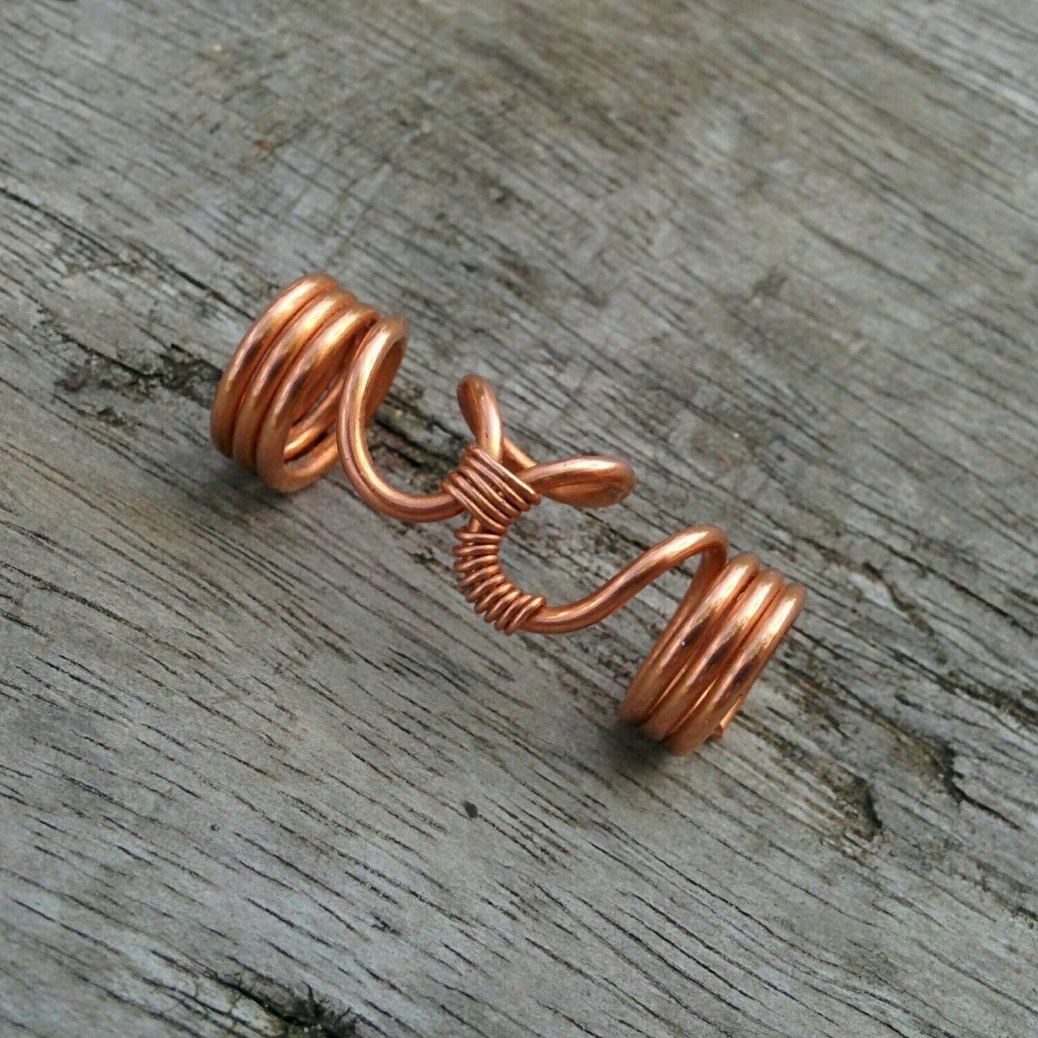 Hair Beads Loc Jewelry Copper 6/0 4mm Bohemian Adult Women Gift Copper Loc Beads - Etsy main image 4