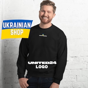 United24 Zelensky Sweatshirt Speech Crewneck Unisex Mens Womens Ukraine Flag