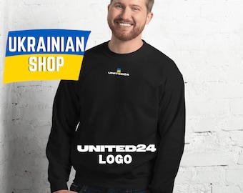 United24 Zelensky Sweatshirt Speech Crewneck Unisex Mens Womens Ukraine Flag