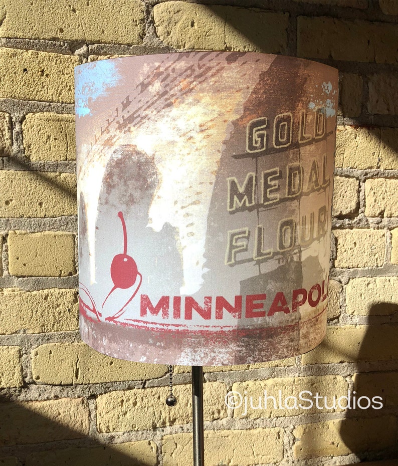 Mpls City Scene Urban Art Lampshade Image 0
