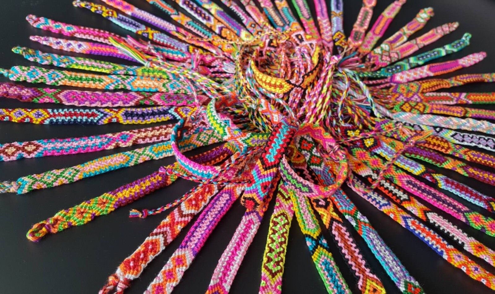 Surprise lot of 3 multicolored Brazilian bracelets handmade by | Etsy