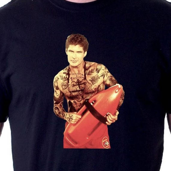 Inked Baywatch shirt David Hasselhoff T-shirt | Etsy