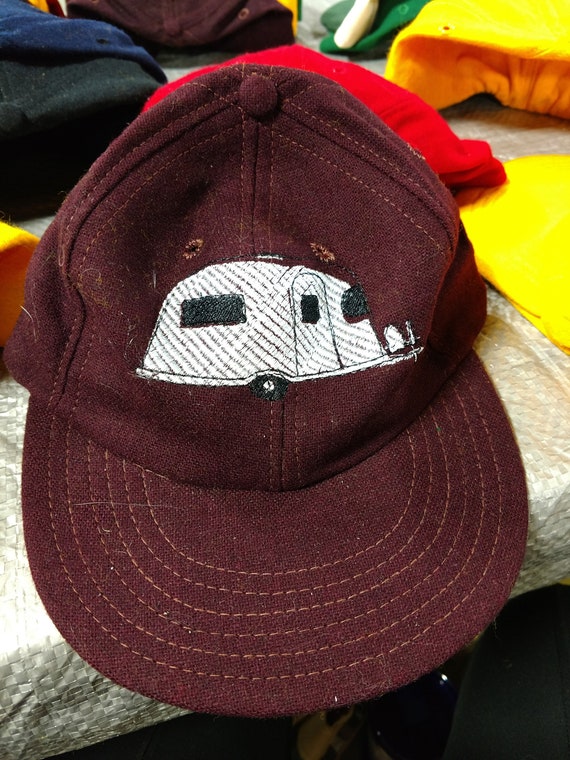 burgundy baseball hat
