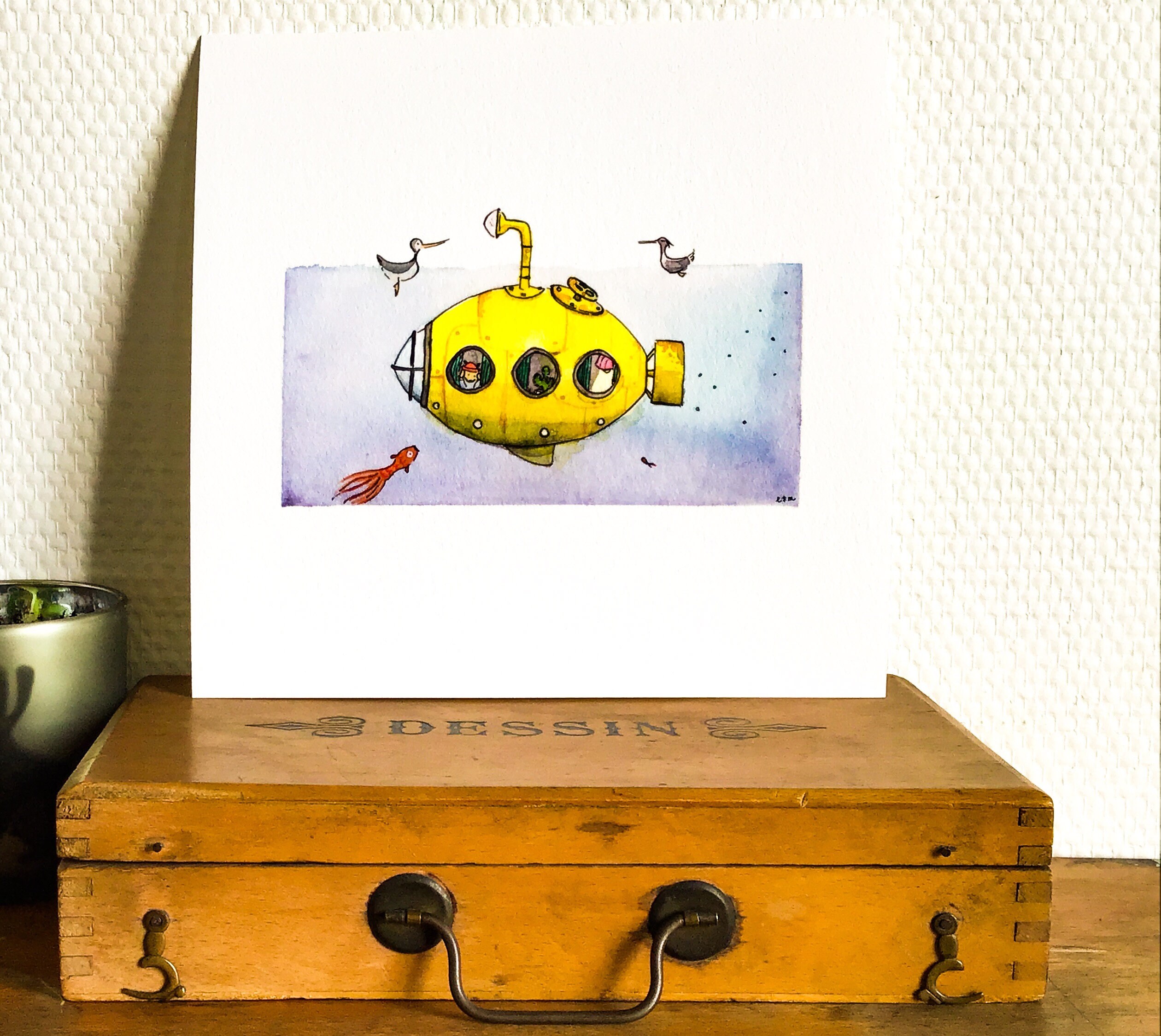 Illustration - Yellow Submarine Tirage d'art