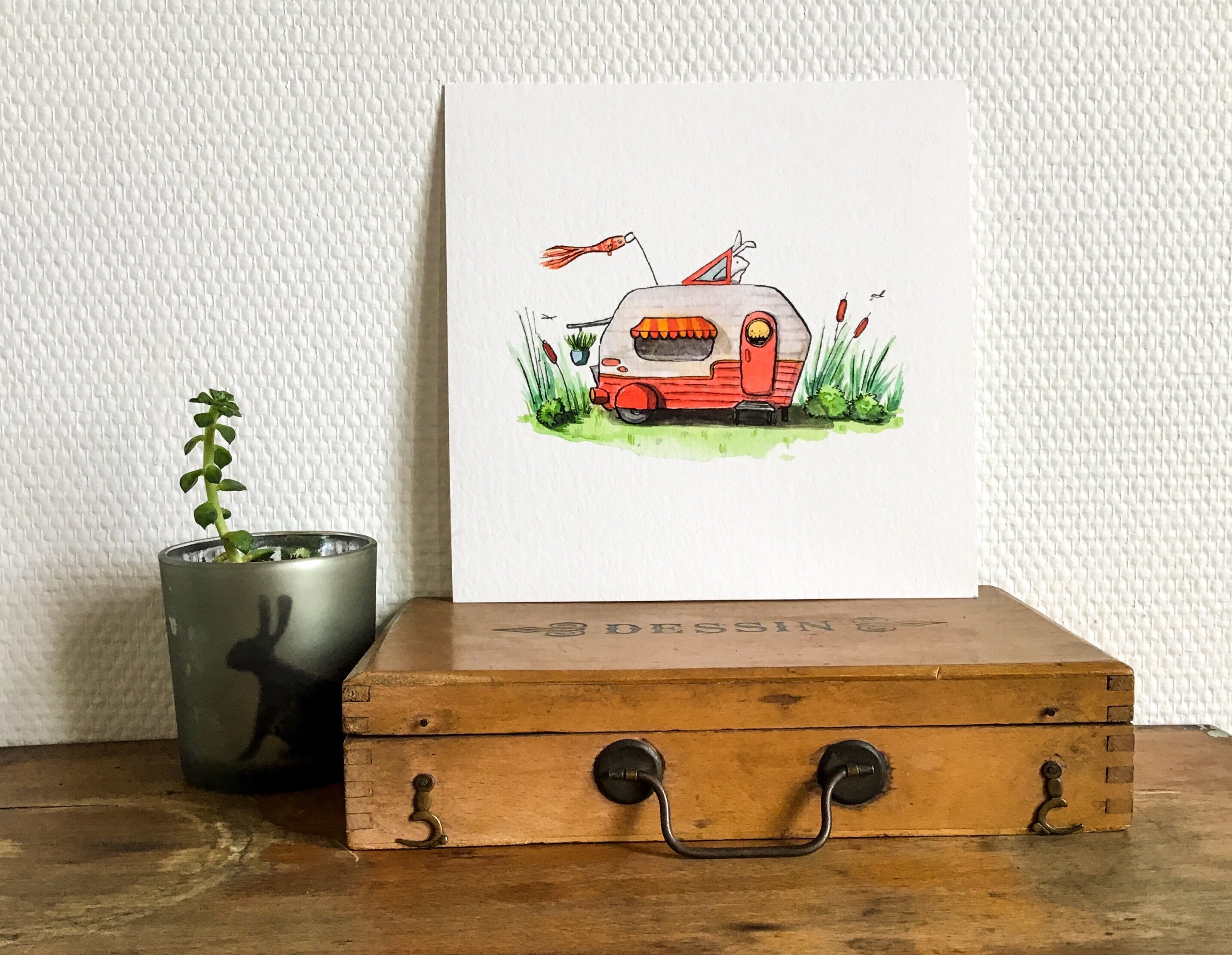 Illustration - On The Road Tirage d'art