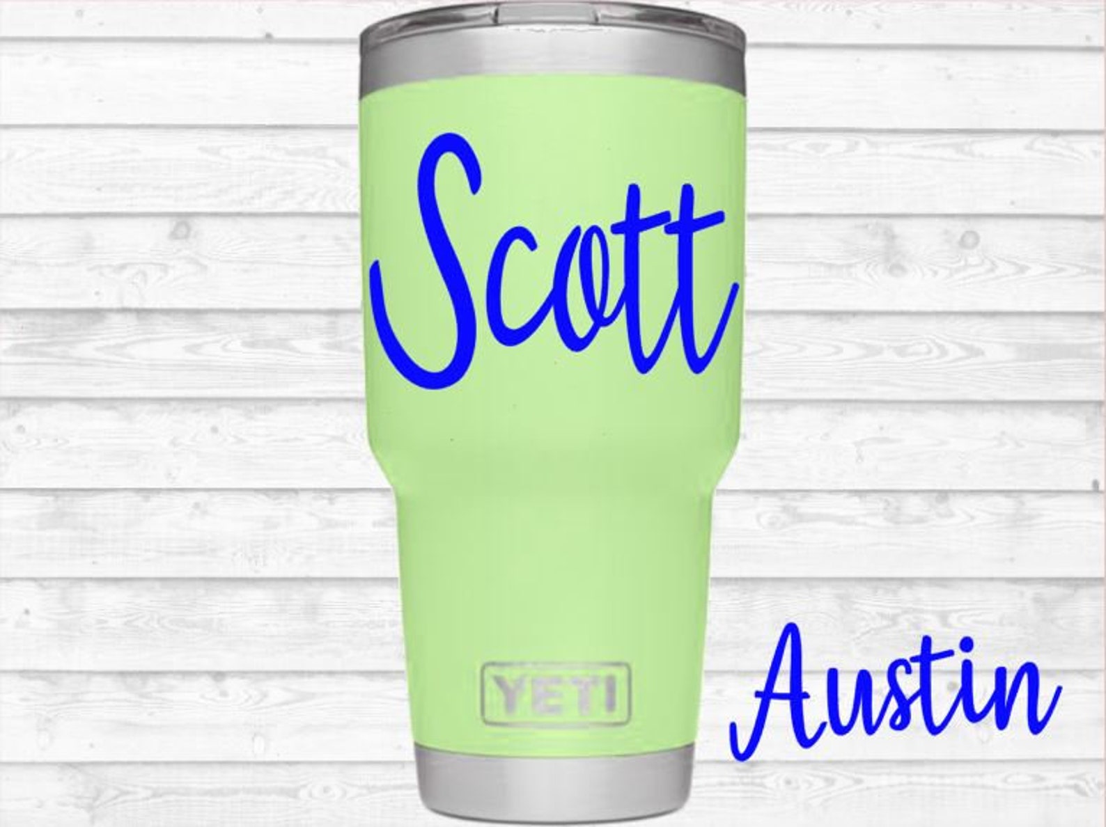 Name Decal for Tumblers Name Monogram for Cups Name Decal Etsy
