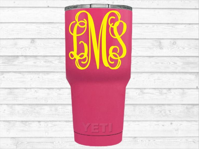 Monogram Initials | Decal for Tumblers | Personalized Gift | Personal…