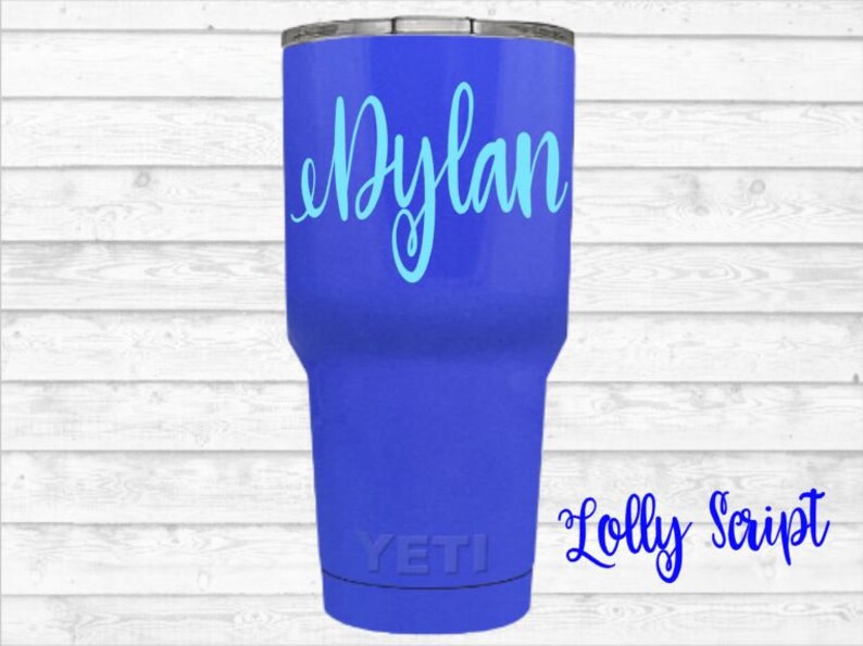 Personalized Name Decal Decal for Tumblers Personalized Etsy