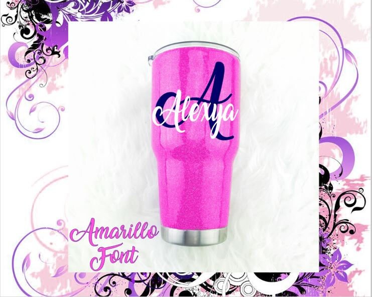 Personalized Decal, Yeti Tumbler Decal, Vinyl Decal for Tumbler, Viny…