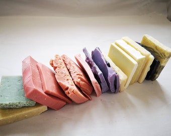 500g of mixed soap odds and ends all vegan, palm free and wonderfully scented and coloured by SoapDiJour