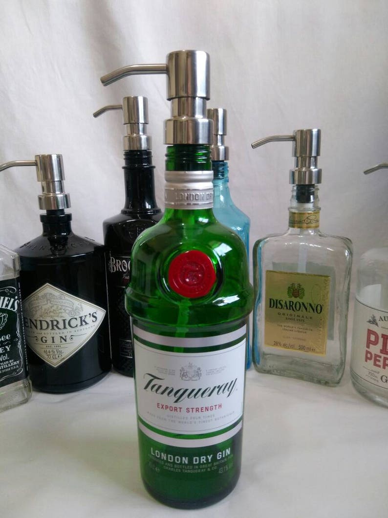 Tanqueray Gin Bottle Soap Dispenser 70cl Gin Gift With Etsy